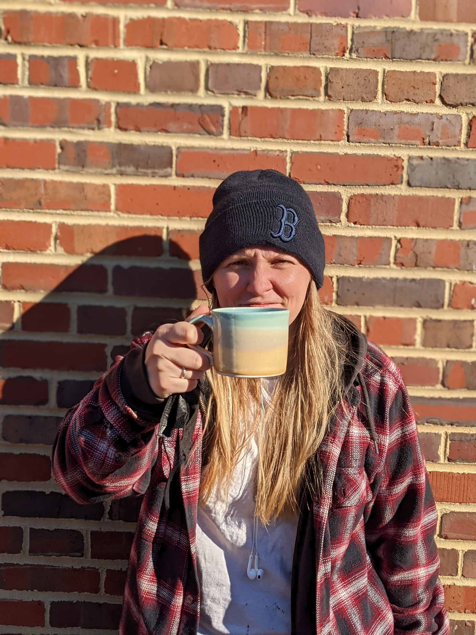 Julie with Pottery